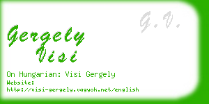 gergely visi business card